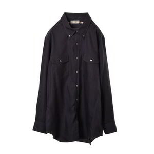 LANVIN シルク混 ストライプ シャツ 3 パープル ランバン KL4BKQHS17