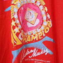美品 Nine One Seven Mackey Championship プリント Tシャツ M レッド ナインワンセブン KL4BKBCB16_画像5