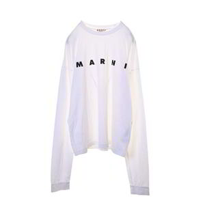 MARNI ロゴプリント ロング Tシャツ 44 ホワイト マルニ KL4BKBKL10