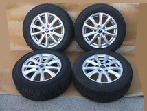 ★美品 バリ山/スタッドレスタイヤ ４本セット 195/65R15 ５穴/15×6.0J/114.3/インセット53/ノア.ヴォクシー.セレナ.ステップワゴン.他_画像1