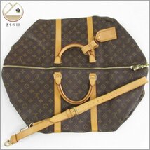 着物10 逸品!! LOUIS VUITTON ルイ・ヴィトン モノグラム キーポル バンドリエール ボストンバッグ ブラウン M41412 MB0040 ブランド品 ☆7_画像1