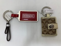 ☆ 1000円スタート☆ COACH　コーチ　2点セット　キーホルダー　チャーム　写真入れ　◆20618_画像1