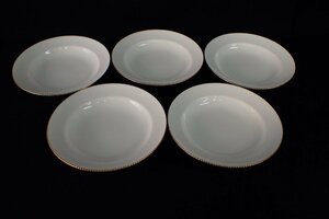 ★112124 Noritake ノリタケ ダイヤモンドコレクション 皿 スープ皿 深皿 盛皿 直径20.8cm 五客 ③ ★