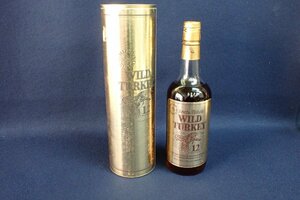 ★112935 Wild Turkey ワイルドターキー 12年 バーボン ウイスキー ゴールドラベル 旧ボトル 缶入り ④★