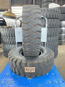 送料無料　A1089　☆フォークリフト用☆ BRIDGESTONE　650-10 6.50-10 10PR　中古タイヤ 2本セット