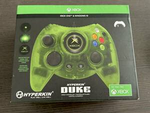 Hyperkin DUKE ワイアード・コントローラー 限定クリア・スケルトン・グリーン ゲームプレイ未使用 超美品 動作確認済み