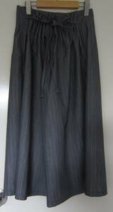 LA MONET gray stripe culotte Y12000-