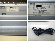 SANYO カセットデッキ ダブルラジカセ U4-W61U ホワイト 三洋電機 ラジカセ ジャンク品 苫小牧西店_画像5