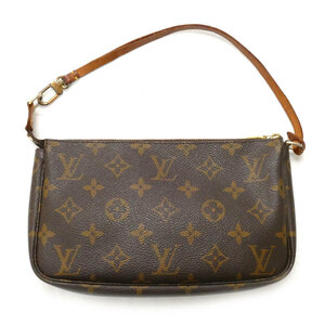 LOUIS VUITTON ルイ・ヴィトン ポシェットアクセソワール ポーチ モノグラム ブラウン M51980 レディース 中古