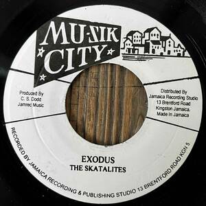 ★映画「栄光への脱出」Authentic Ska cover【The Skatalites/Exodus/Lee Perry/Help The Weak】7inch Studio One/Mu-Zik City JA Reissue