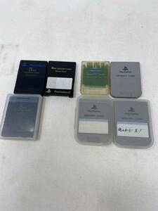 中古　プレイステーション PS1 PS2 SONY メモリーカード 計7枚 ps1. 4枚、ps2.3枚 現状品