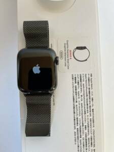 【中古美品】Apple Watch series6 40mm GPS+Cellular グラファイトステンレス ミラネーゼループ【おまけ付】