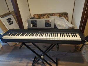 YAMAHA ヤマハ キーボード 電子ピアノ 88鍵盤 P-45B 2017年製 動作確認済 付属品完備 純正キャリングケース・スタンド付 都内練馬~ 手渡可