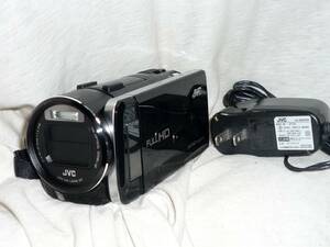 ビクターフルHDデジタルビデオカメラ GZ-G5-B(64GB内臓、F1.2ズームレンズ）バッテリー、ACアダプタ付・動作品