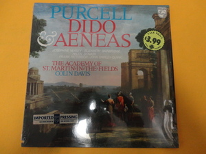 Purcell - The Academy Of St. Martin-in-the-Fields, Colin Davis Dido & Aeneas シュリンク未開封 オリジナル原盤 Baroque, Opera