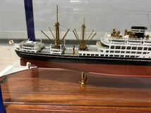貨客船 愛國丸　小西製作所 KONISHI　1/500 船模型　完成品 ケース付き　中古美品_画像5