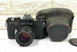 ASAHI PENTAX アサヒペンタックス SPOTMATIC F SPF ブラック フィルムカメラ+レンズSMC TAKUMAR1:1.8/55mm 動作未確認 fah 11A425