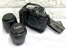 Canon キヤノン EOS-1 一眼レフフィルムカメラ CANON ZOOM LENS EF 28-80mm 1:3.5-5.6 80-200mm 1:4.5-5.6 レンズ 不動 fah 11S060_画像1