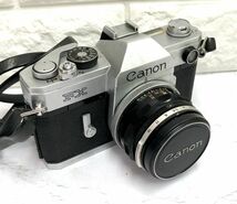 Canon キャノン FX 一眼レフ フイルムカメラ CANON LENS FL 50mm 1:1.8 レンズ シャッターOK fah 11S006_画像1