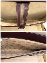 MGM ブリーフケース ビジネスバッグ アタッシュケース ブラウン系 メンズ 鞄 保存袋付 fah 11S240_画像7
