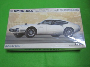 未組立 ニチモ ハセガワ 1/24 トヨタ 2000 GT 70's グレートワークス 前期型 1967年 プラモデル セット