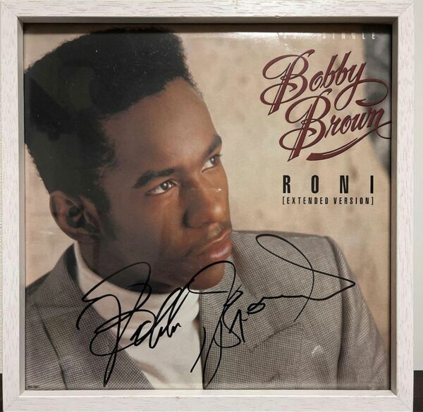  Bobby brown サイン入りレコード NJS R&B