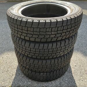 155 65 R14 2021年 40週 4本セット ダンロップ DUNLOP WINTERMAXX 中古 スタッドレスタイヤ ローテーション有り