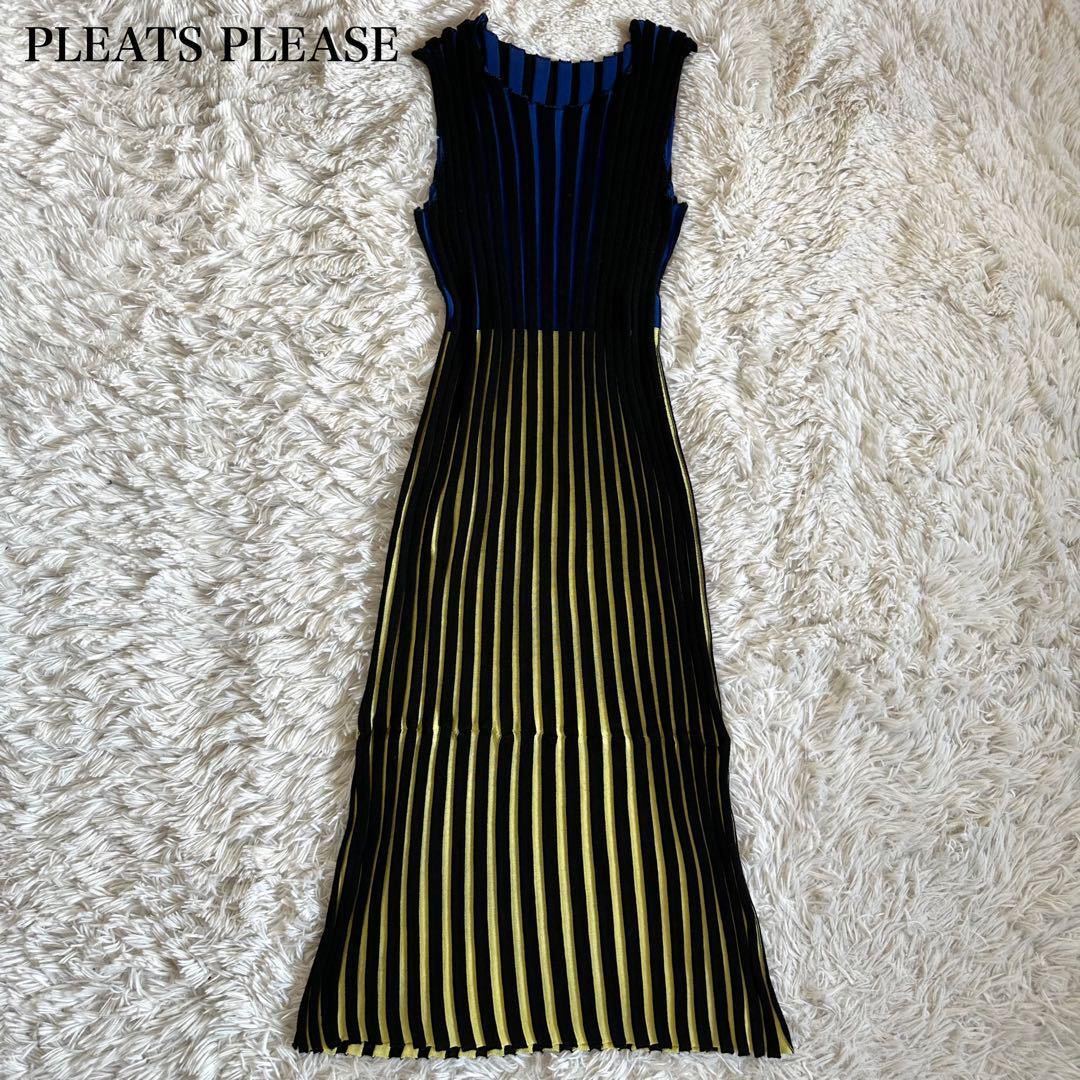 極美品】PLEATS PLEASE【総柄 変形 ワンピース】 プリーツプリーズ