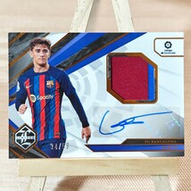 59枚限定 ガビ 2022-23 Panini Chronicles Limited La Liga Gavi Auto & Patch 34/59 直筆サインジャージカード バルセロナ_画像1