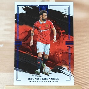 25枚限定 ブルーノ・フェルナンデス 2022-23 Panini Impeccable Premier League Bruno Fernandes Blue Man United 17/25