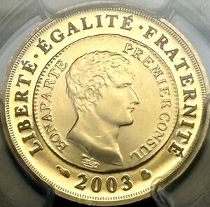 【フランス金貨】(PCGS-PR68 8.4g/82%金 2003年銘)