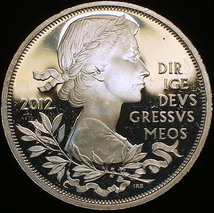 【イギリス大型銀貨】(2012年銘 28.3g 直径38mm プルーフ)_画像1