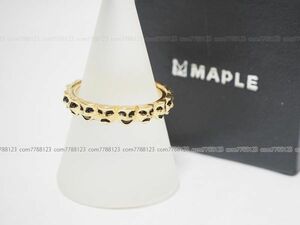 保管品１.９万◎MAPLE◎ シルバー925+14K メッキ カナダ メイプル 指輪 アクセサリー リング UNITED ARROWS MEN