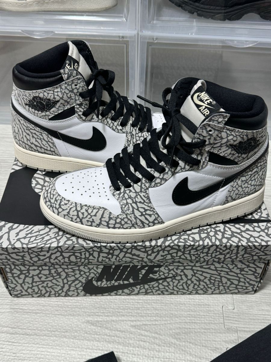 Nike air jordan 1 & nike retro 27 high og cementの新品・未