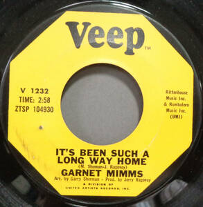 【SOUL 45】GARNETT MIMMS - IT'S BEEN SUCH A LONG WAY HOME / THINKIN (s231126026) 