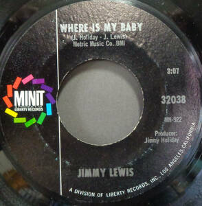 【SOUL 45】JIMMY LEWIS - WHERE IS MY BABY / TURN YOUR DAMPER DOWN (s231105011)