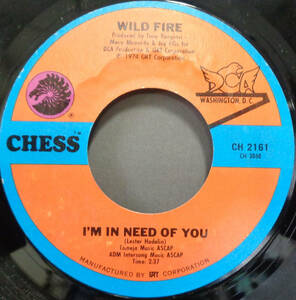 【SOUL 45】WILD FIRE - I'M IN NEED OF YOU / (INSTR.) (s231105019)