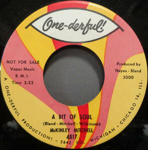 【SOUL 45】McKINLEY MITCHELL - A BIT OF SOUL / HAND FULL OF SORROWS (s231104031)
