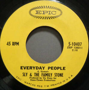 【SOUL 45】SLY & THE FAMILY STONE - EVERYDAY PEOPLE / SING A SIMPLE SONG (s231113018)