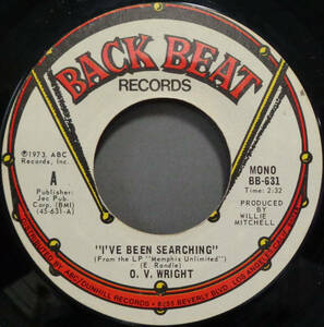 【SOUL 45】O.V. WRIGHT - I'VE BEEN SEARCHING / I'M GOING HOME (s231111043)