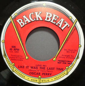 【SOUL 45】OSCAR PERRY - (LOVE ME) LIKE IT WAS THE LAST TIME (s231113017) 