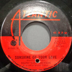 【SOUL 45】RALPH &#34;SOUL&#34; JACKSON - SUNSHINE OF YOUR LOVE / CAUSE I LOVE YOU (s231125017) 