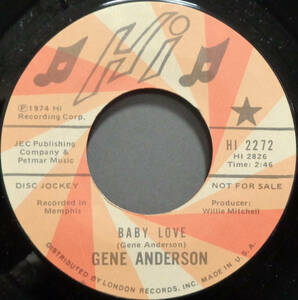 【SOUL 45】GENE ANDERSON - BABY LOVE / CONGRATULATION (s231127026) 