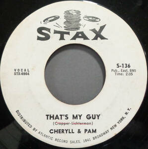 【SOUL 45】CHERYLL & PAM - THAT'S MY GUY / LONELY GIRL (s231111038) 