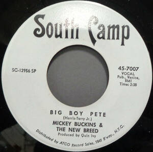 【SOUL 45】MICKEY BUCKINS & THE NEW BREED - BIG BOY PETE / REFLECTIONS OF CHARLES BROWN (s231109010)