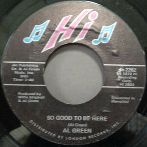 【SOUL 45】AL GREEN - SO GOOD TO BE HERE / LET'S GET MARRIED (s231116037) 