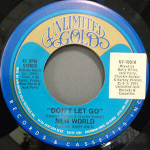 【SOUL 45】NEW WORLD - DON'T LET GO / (INSTR.) (s231102043)