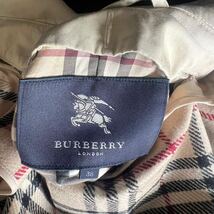 中161 美品 バーバリー BURBERRY バーバリーロンドン ステンカラーコート トレンチコート ライナー付き ノバチェック _画像9