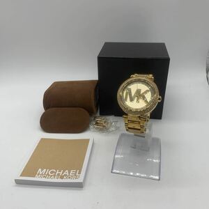 岸170 Michael Kors マイケルコース 腕時計 クオーツ ゴールド 箱付 動作未確認 レディース MK-5784