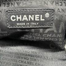 中161 CHANEL シャネル チョコバー キャビアスキン ミニボストン ハンドバッグ _画像7